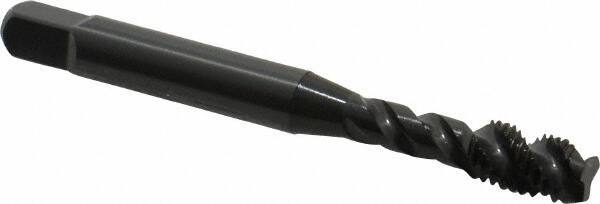 OSG - 1/4-28 UNF 3 Flute Modified Bottoming Spiral Flute Tap - Vanadium High Speed Steel, Oxide Finish, 2-1/2" OAL, Right Hand Flute, Right Hand Thread, Oversize, H7, Series 290 - Exact Tool & Supply