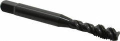 OSG - 1/4-28 UNF 3 Flute Modified Bottoming Spiral Flute Tap - Vanadium High Speed Steel, Oxide Finish, 2-1/2" OAL, Right Hand Flute, Right Hand Thread, Oversize, H7, Series 290 - Exact Tool & Supply