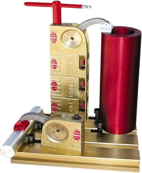 Mitee-Bite - 59 Lb-Ft Holding Capacity, 5-1/2" Max Opening Capacity, 3,500 Lb Clamping Pressure, Manual Hold Down Clamp - 2-3/8" Arm Length, 4-1/4" Clamp Length, 1-9/16" Clamp Width, 3-1/2" Clamp Height, T-Slot Mount, Steel - Exact Tool & Supply