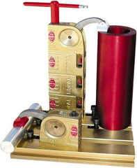 Mitee-Bite - 59 Lb-Ft Holding Capacity, 5-1/2" Max Opening Capacity, 3,500 Lb Clamping Pressure, Manual Hold Down Clamp - 2-3/8" Arm Length, 4-1/4" Clamp Length, 1-9/16" Clamp Width, 3-1/2" Clamp Height, T-Slot Mount, Steel - Exact Tool & Supply