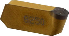 Iscar - 420GIMY Grade IC8250, 4mm Cutting Width Carbide Grooving Insert - 2mm Max Depth of Cut, Neutral, 0.079" Corner Radius, TiCN/Al2O3 Finish - Exact Tool & Supply