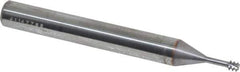 Vargus - #10-32, #6-32, #8-32 Thread, 1/4" Shank Diam, Bright Coating, Solid Carbide Straight Flute Thread Mill - 3 Flutes, 2.244" OAL, #6 Min Noml Diameter - Exact Tool & Supply