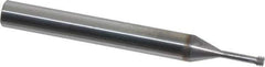 Vargus - M16x0.50, M3.5x0.50, M3x0.50 Thread, Bright Coating, Solid Carbide Straight Flute Thread Mill - 3 Flutes, 2.24" OAL, M3 Min Noml Diamter - Exact Tool & Supply