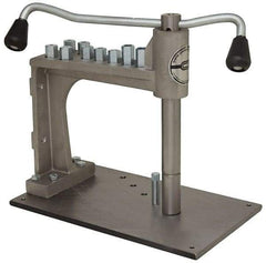 Cedarberg - #8 to 3/4" Tap Compatibility, 13" Table Length x 8" Table Width, Hand Tapper - 7" Clearance Height, 7-1/2" Throat Depth, 30 Lbs. - Exact Tool & Supply