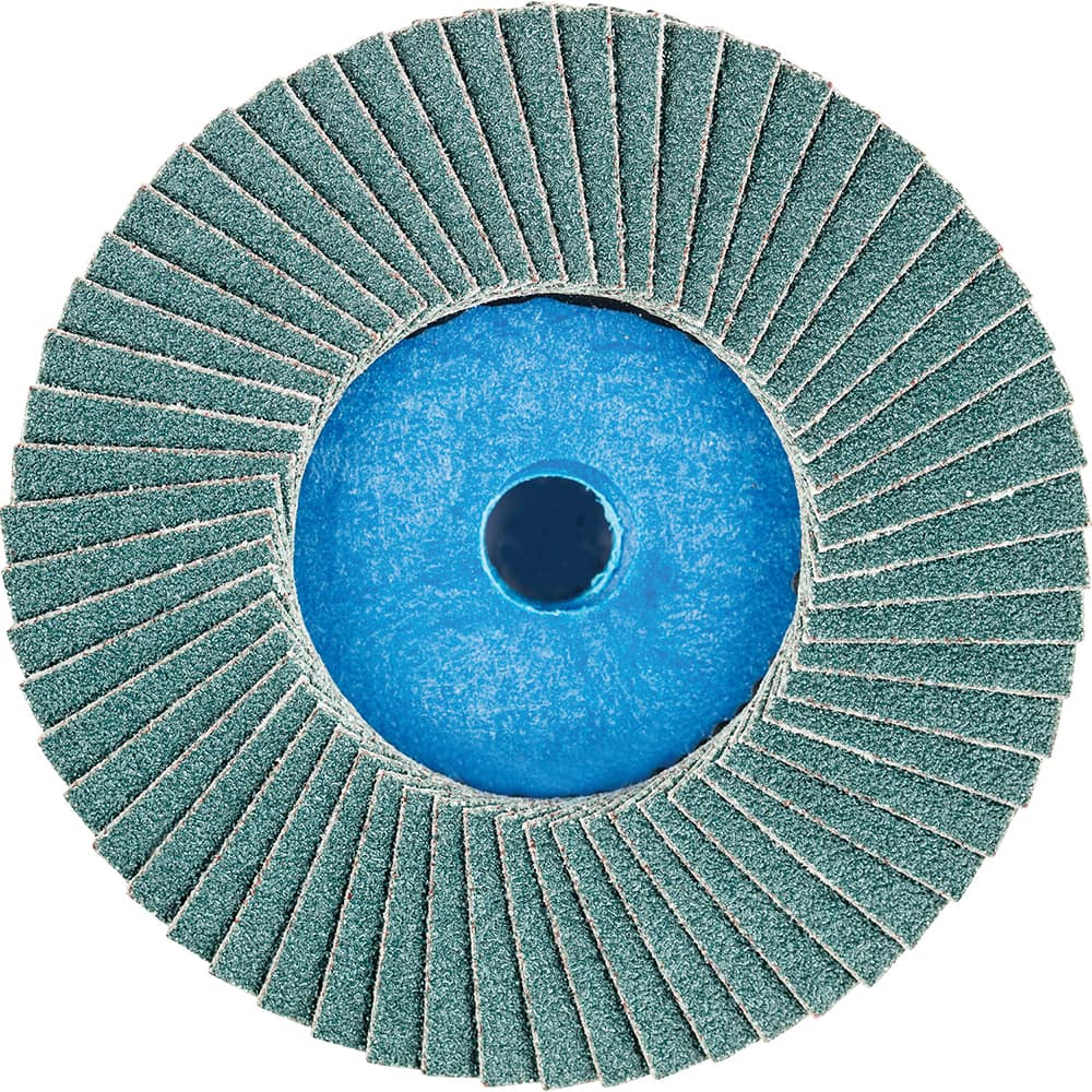 PFERD - Flap Discs; Abrasive Type: Coated ; Flap Disc Type: Compact ; Disc Diameter (Inch): 3 ; Abrasive Material: Zirconia Alumina ; Grit: 80 ; Attaching System: Quick Change Type CD - Exact Tool & Supply
