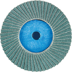 PFERD - Flap Discs; Abrasive Type: Coated ; Flap Disc Type: Compact ; Disc Diameter (Inch): 3 ; Abrasive Material: Zirconia Alumina ; Grit: 80 ; Attaching System: Quick Change Type CD - Exact Tool & Supply