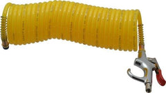 Value Collection - 1/4" ID Thumb Lever Air Gun - 25' Nylon Hose - Exact Tool & Supply