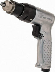 Ingersoll-Rand - 3/8" Reversible Keyed Chuck - Pistol Grip Handle, 2,000 RPM, 4 CFM, 0.5 hp, 90 psi - Exact Tool & Supply