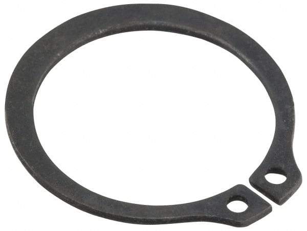 Value Collection - 1.291" Groove Diam, 1-3/8" Shaft Diam, Phosphate Spring Steel, Snap External Retaining Rings - 0.056" Groove Width, 0.05" Ring Thickness - Exact Tool & Supply