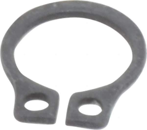 Value Collection - 0.23" Groove Diam, 1/4" Shaft Diam, Phosphate Spring Steel, Snap External Retaining Rings - 0.029" Groove Width, 0.025" Ring Thickness - Exact Tool & Supply