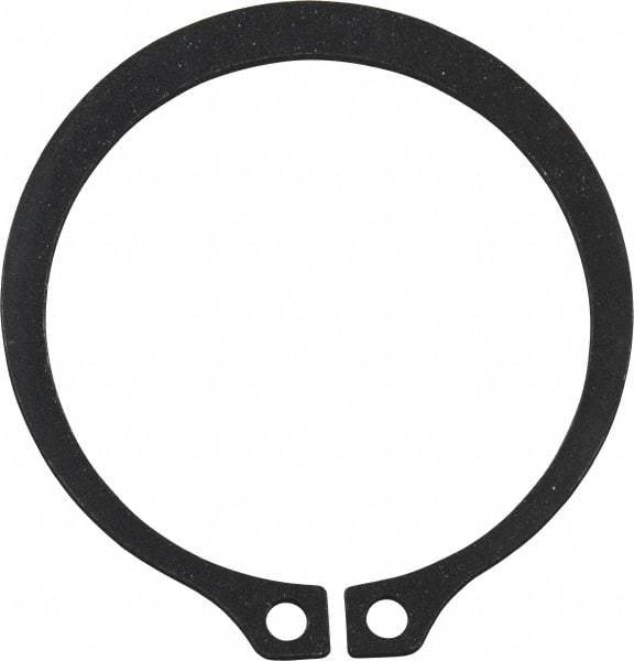 Value Collection - 1.769" Groove Diam, 1-7/8" Shaft Diam, Phosphate Spring Steel, Snap External Retaining Rings - 0.068" Groove Width, 0.062" Ring Thickness - Exact Tool & Supply
