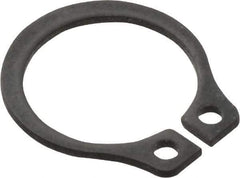 Value Collection - 0.352" Groove Diam, 3/8" Shaft Diam, Phosphate Spring Steel, Snap External Retaining Rings - 0.029" Groove Width, 0.025" Ring Thickness - Exact Tool & Supply