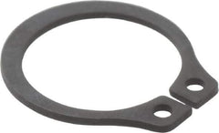 Value Collection - 0.382" Groove Diam, 13/32" Shaft Diam, Phosphate Spring Steel, Snap External Retaining Rings - 0.029" Groove Width, 0.025" Ring Thickness - Exact Tool & Supply