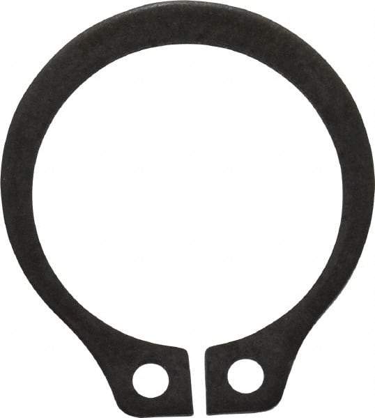 Value Collection - 0.412" Groove Diam, 7/16" Shaft Diam, Phosphate Spring Steel, Snap External Retaining Rings - 0.029" Groove Width, 0.025" Ring Thickness - Exact Tool & Supply