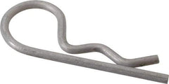 Made in USA - 1/2 to 5/8" Shaft Diam, 2-3/8" Long, 0.12" Wire Diam, Hair Pin Cotter - Grades 302 & 18-8 Stainless Steel - Exact Tool & Supply