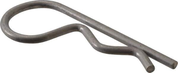 Made in USA - 7/8 to 1" Shaft Diam, 3-3/4" Long, 0.178" Wire Diam, Hair Pin Cotter - Grades 302 & 18-8 Stainless Steel - Exact Tool & Supply