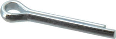 Value Collection - 5/32" Diam x 1" Long Extended Prong Cotter Pin - Grade 2, Zinc-Plated, Steel - Exact Tool & Supply
