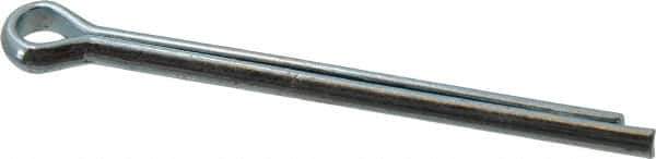 Value Collection - 3/16" Diam x 2-1/2" Long Extended Prong Cotter Pin - Grade 2, Zinc-Plated, Steel - Exact Tool & Supply