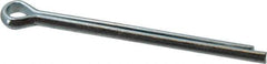 Value Collection - 3/16" Diam x 2-1/2" Long Extended Prong Cotter Pin - Grade 2, Zinc-Plated, Steel - Exact Tool & Supply