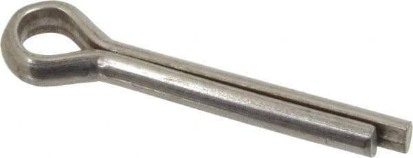 Value Collection - 1/4" Diam x 1-1/2" Long Extended Prong Cotter Pin - Grade 2, Zinc-Plated, Steel - Exact Tool & Supply