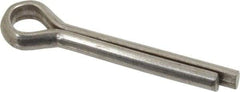 Value Collection - 1/4" Diam x 1-1/2" Long Extended Prong Cotter Pin - Grade 2, Zinc-Plated, Steel - Exact Tool & Supply