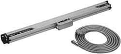 Mitutoyo - 96" Max Measuring Range, 0.0004" Resolution, 104-1/4" Scale Length, Glass DRO Linear Scale - 5+5L0/1,000 µm Accuracy, IP53, 22.97' Cable Length, 0 to 45°C, Series AT103 - Exact Tool & Supply