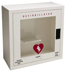 Allegro - Metal Defibrillator Case - 20-1/4 Inch Wide x 20-1/4 Inch High x 9-1/4 Inch Deep, Wall Mount - Exact Tool & Supply