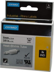 Dymo - 60" Long, White Heat Shrinkable Polyolefin Heat Shrink Tubing - For RhinoPRO 3000 - Exact Tool & Supply