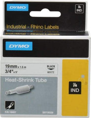 Dymo - 60" Long, White Heat Shrinkable Polyolefin Heat Shrink Tubing - For RhinoPRO 3000 - Exact Tool & Supply
