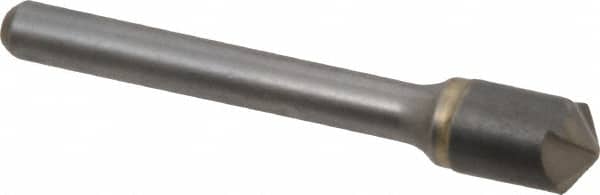 Hertel - 3/8" Head Diam, 1/4" Shank Diam, 4 Flute 120° Solid Carbide Countersink - Exact Tool & Supply