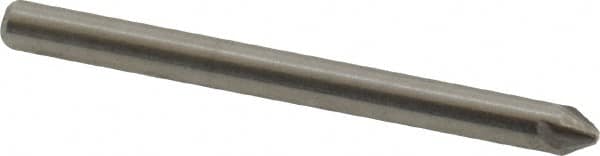 Hertel - 1/8" Head Diam, 1/8" Shank Diam, 4 Flute 60° Solid Carbide Countersink - Exact Tool & Supply
