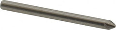 Hertel - 1/8" Head Diam, 1/8" Shank Diam, 4 Flute 60° Solid Carbide Countersink - Exact Tool & Supply