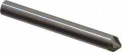 Hertel - 1/4" Head Diam, 1/4" Shank Diam, 4 Flute 100° Solid Carbide Countersink - Exact Tool & Supply