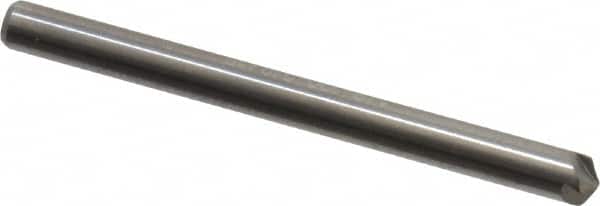 Hertel - 1/8" Head Diam, 1/8" Shank Diam, 4 Flute 120° Solid Carbide Countersink - Exact Tool & Supply