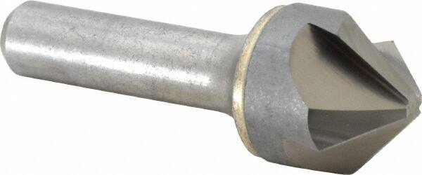 Hertel - 1" Head Diam, 1/2" Shank Diam, 4 Flute 90° Solid Carbide Countersink - Exact Tool & Supply