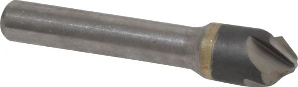 Hertel - 1/2" Head Diam, 3/8" Shank Diam, 4 Flute 90° Solid Carbide Countersink - Exact Tool & Supply