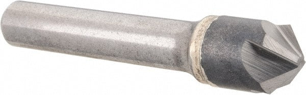 Hertel - 1/2" Head Diam, 3/8" Shank Diam, 4 Flute 100° Solid Carbide Countersink - Exact Tool & Supply