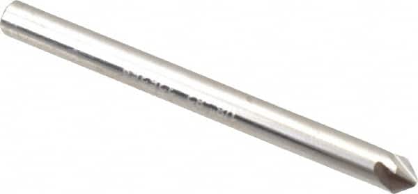 Hertel - 1/8" Head Diam, 1/8" Shank Diam, 4 Flute 82° Solid Carbide Countersink - Exact Tool & Supply