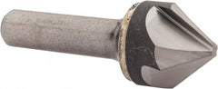 Hertel - 1" Head Diam, 1/2" Shank Diam, 4 Flute 82° Solid Carbide Countersink - Exact Tool & Supply