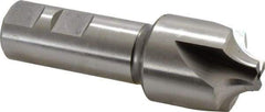 Hertel - 3/8" Radius, 1-1/4" Mill Diam, 4 Flute Cobalt Corner Rounding End Mill - Single End, Uncoated, 3-3/4" OAL, 7/8" Shank Diam - Exact Tool & Supply