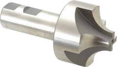 Hertel - 3/4" Radius, 2-1/4" Mill Diam, 4 Flute High Speed Steel Corner Rounding End Mill - Single End, Uncoated, 4-5/16" OAL, 1" Shank Diam - Exact Tool & Supply