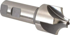 Hertel - 1/2" Radius, 1-1/2" Mill Diam, 4 Flute High Speed Steel Corner Rounding End Mill - Single End, Uncoated, 4-1/8" OAL, 1" Shank Diam - Exact Tool & Supply