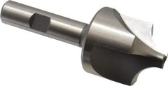 Hertel - 1/2" Radius, 1-3/8" Mill Diam, 3 Flute High Speed Steel Corner Rounding End Mill - Single End, Uncoated, 3-1/2" OAL, 1/2" Shank Diam - Exact Tool & Supply
