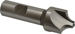Hertel - 3/8" Radius, 1-1/8" Mill Diam, 3 Flute Cobalt Corner Rounding End Mill - Single End, Uncoated, 3-1/2" OAL, 3/4" Shank Diam - Exact Tool & Supply