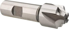 Hertel - 1/4" Radius, 1" Mill Diam, 4 Flute Cobalt Corner Rounding End Mill - Single End, Uncoated, 3-1/4" OAL, 3/4" Shank Diam - Exact Tool & Supply