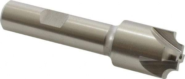 Hertel - 5/32" Radius, 3/4" Mill Diam, 4 Flute Cobalt Corner Rounding End Mill - Single End, Uncoated, 3" OAL, 1/2" Shank Diam - Exact Tool & Supply