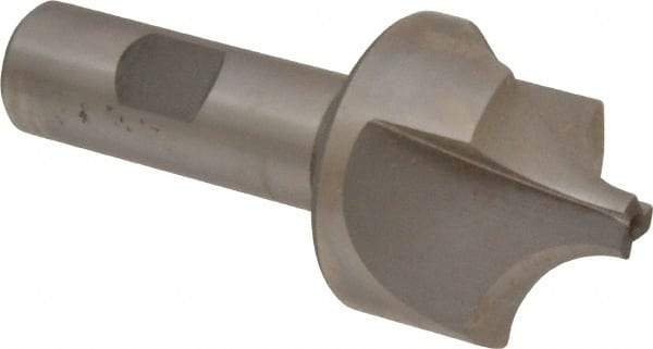 Hertel - 5/8" Radius, 1-5/8" Mill Diam, 3 Flute High Speed Steel Corner Rounding End Mill - Single End, Uncoated, 3-3/4" OAL, 3/4" Shank Diam - Exact Tool & Supply