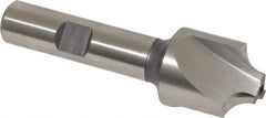 Hertel - 1/4" Radius, 7/8" Mill Diam, 3 Flute Cobalt Corner Rounding End Mill - Single End, Uncoated, 3" OAL, 1/2" Shank Diam - Exact Tool & Supply