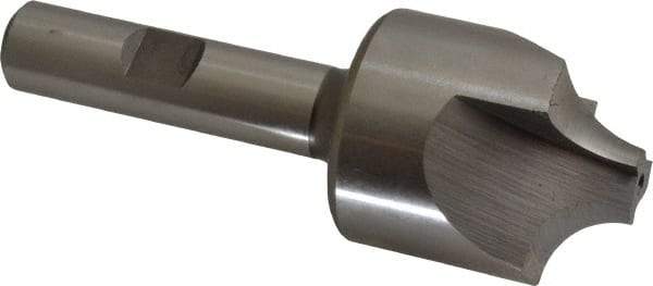 Hertel - 13/32" Radius, 1-1/4" Mill Diam, 3 Flute Cobalt Corner Rounding End Mill - Single End, Uncoated, 3-1/2" OAL, 1/2" Shank Diam - Exact Tool & Supply