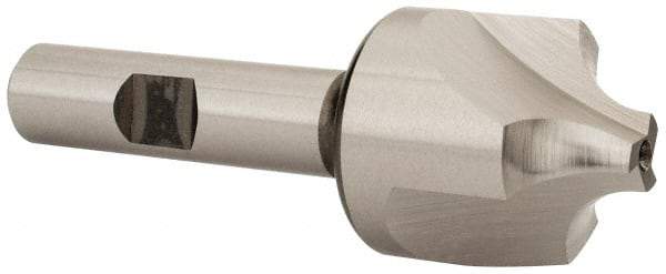 Hertel - 3/8" Radius, 1-1/8" Mill Diam, 3 Flute Cobalt Corner Rounding End Mill - Single End, Uncoated, 3-1/4" OAL, 1/2" Shank Diam - Exact Tool & Supply